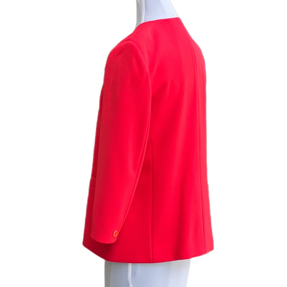 Vintage Red Givenchy Sport Blazer Suit Jacket Size 8 - Picture 2 of 12